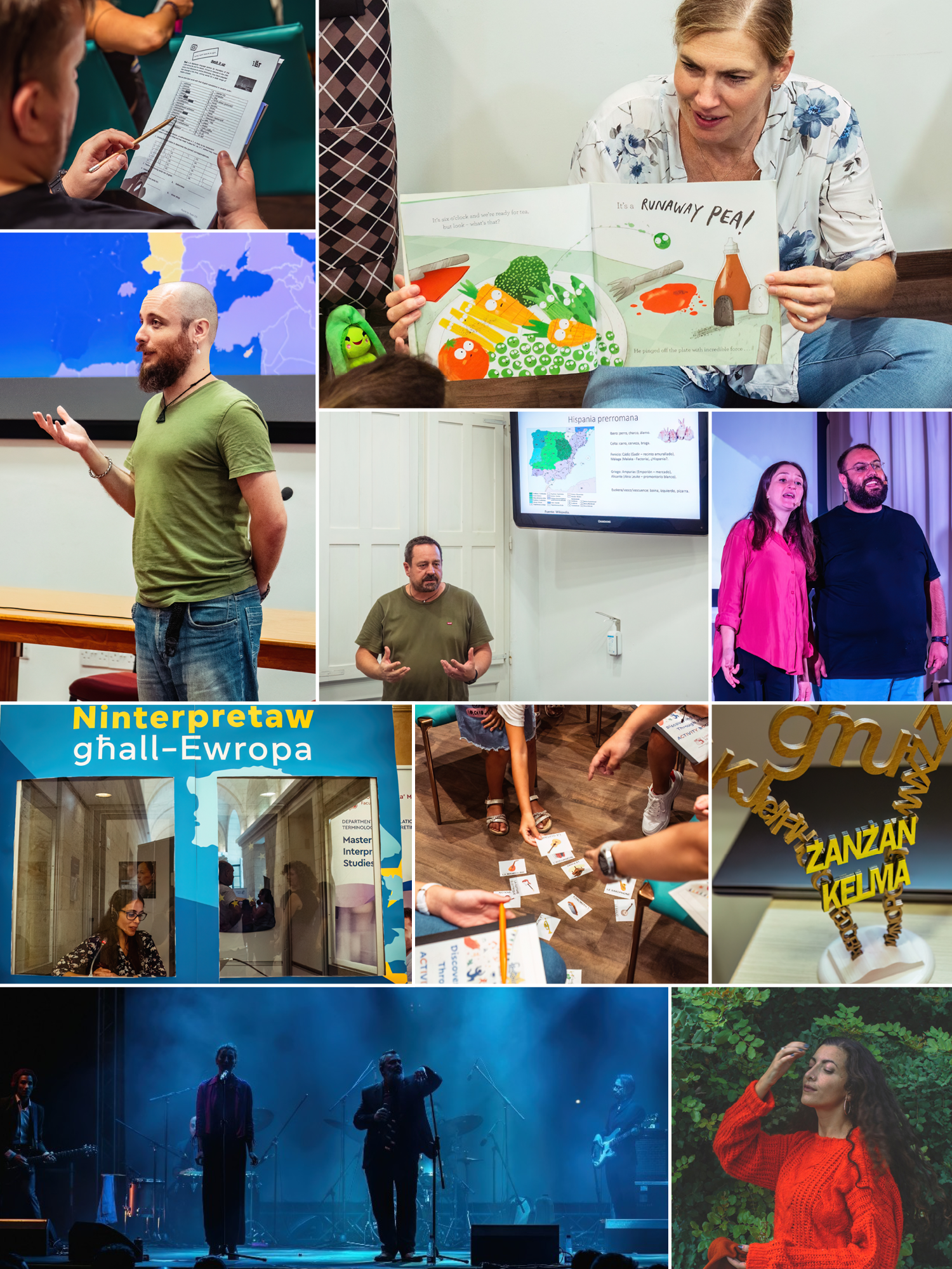 Collage of photos of a number of activities held during festalingwi '24