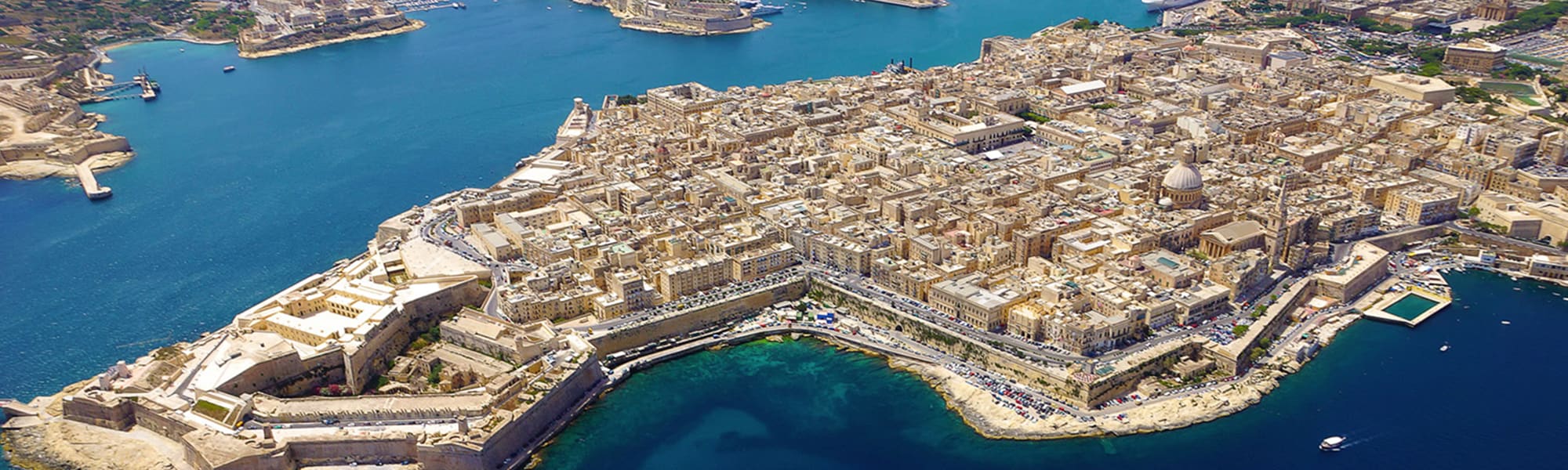 arial view of Valletta